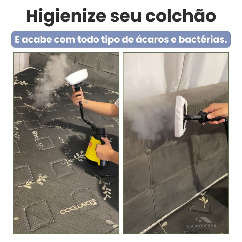 Limpador à Vapor + 9 acessórios + Frete Grátis na sua 1ª compra